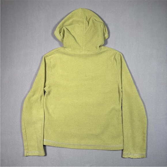 Vintage 90s Curious George Hoodie Women Size Small Fleece Green Embroidered Rare - Picture 6 of 7